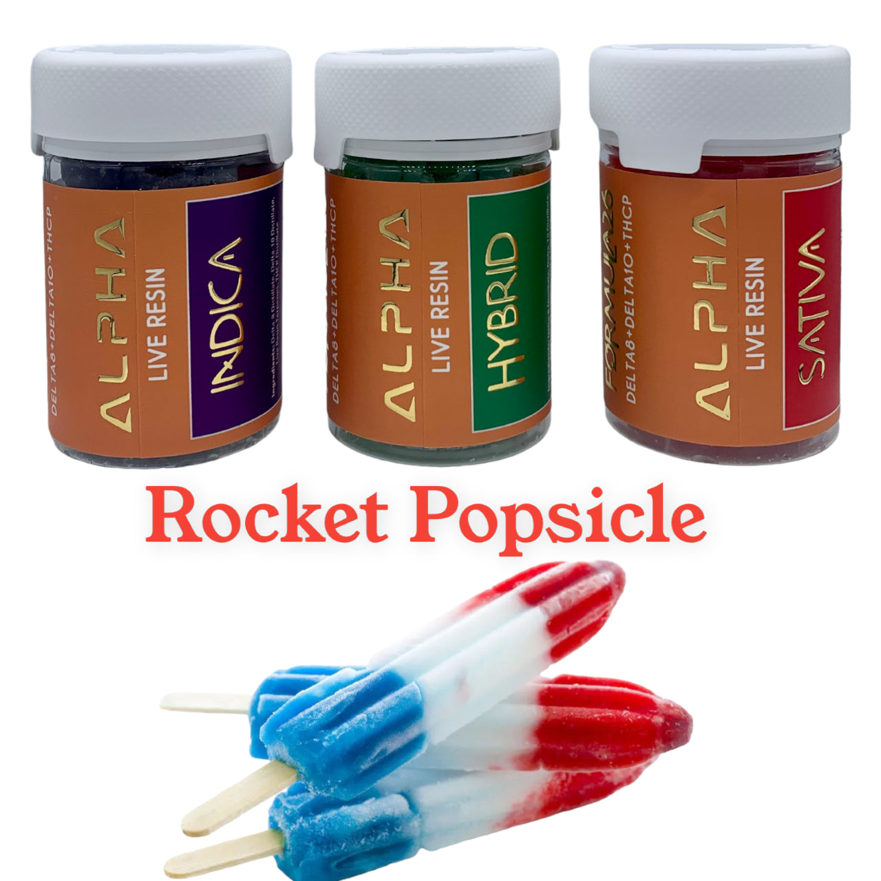 Formula26 Rocket Popsicle THC Gummies 3500mg 20 Count
