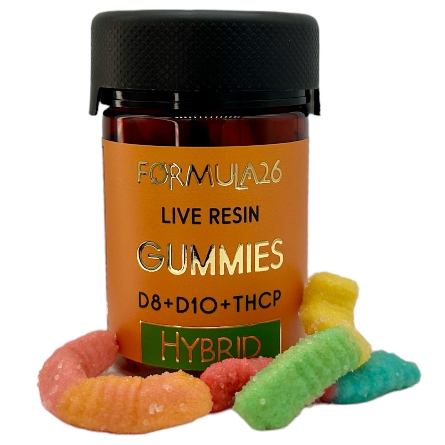 Formula26 SOUR WORMS THC Gummies 2000mg 20 Count