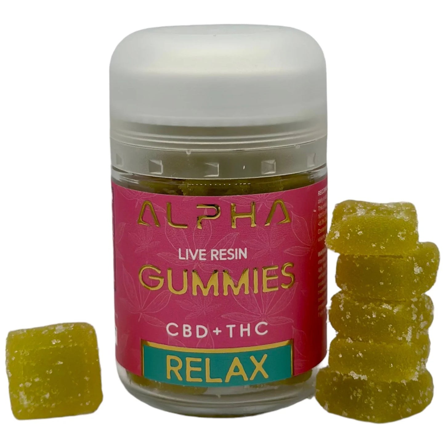 Relax Honeydew Melon CBD + Delta 9 THC Gummies 10:1 2000mg 20 Count