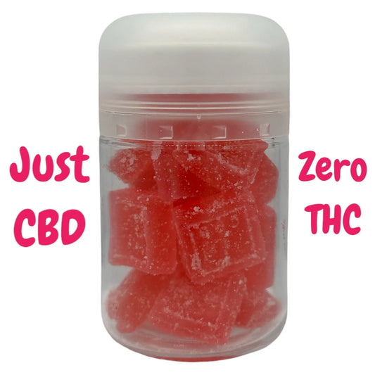 Just CBD Watermelon Isolate Zero-THC Gummies 1000mg 20 Count