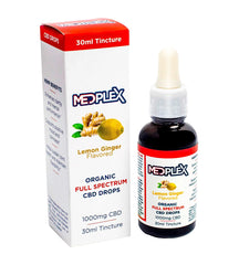 CBD Oil Lemon Ginger Tincture Drops 1000mg