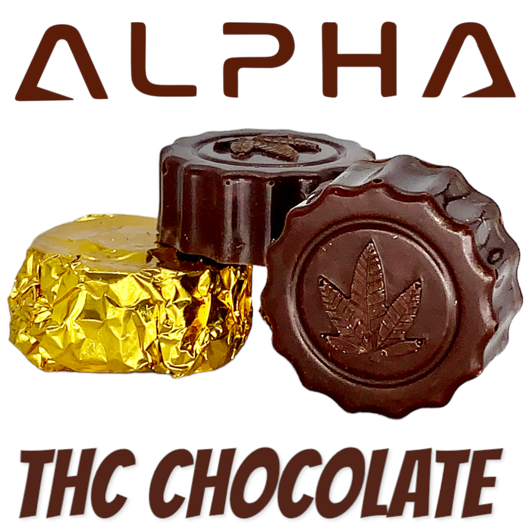 Chocolate Malibu Rum Alpha Delta 8 THC Vegan Bites 400mg 4 Count