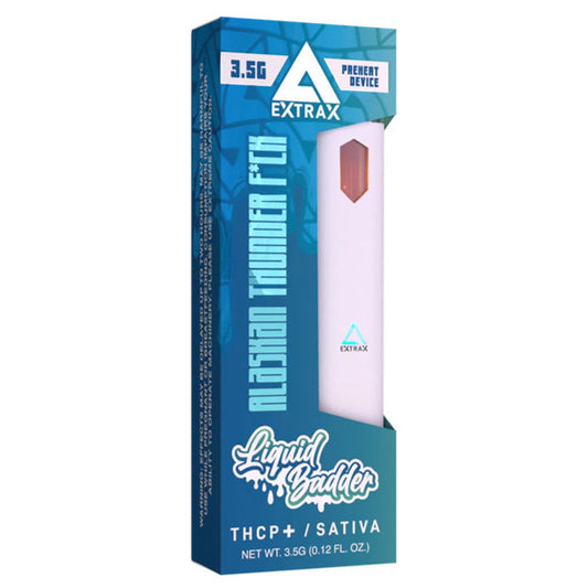 Liquid Badder Delta Extrax Alaskan Thunder F*ck Sativa THCP Disposable Vape Pen 3.5g