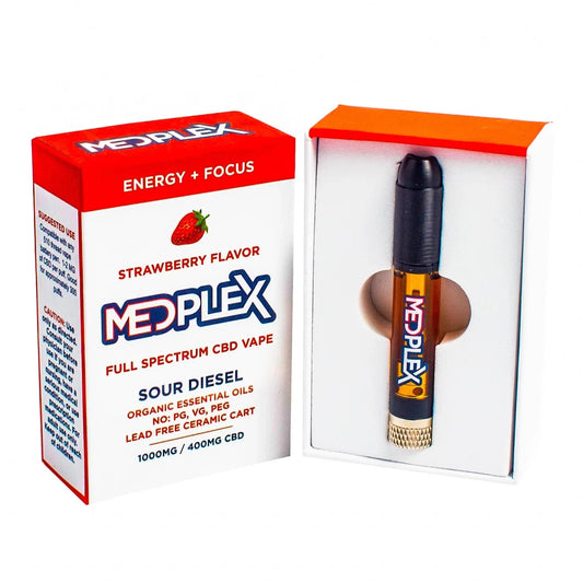 MedPlex Strawberry CBD Vape 510 Thread Cartridge 1g