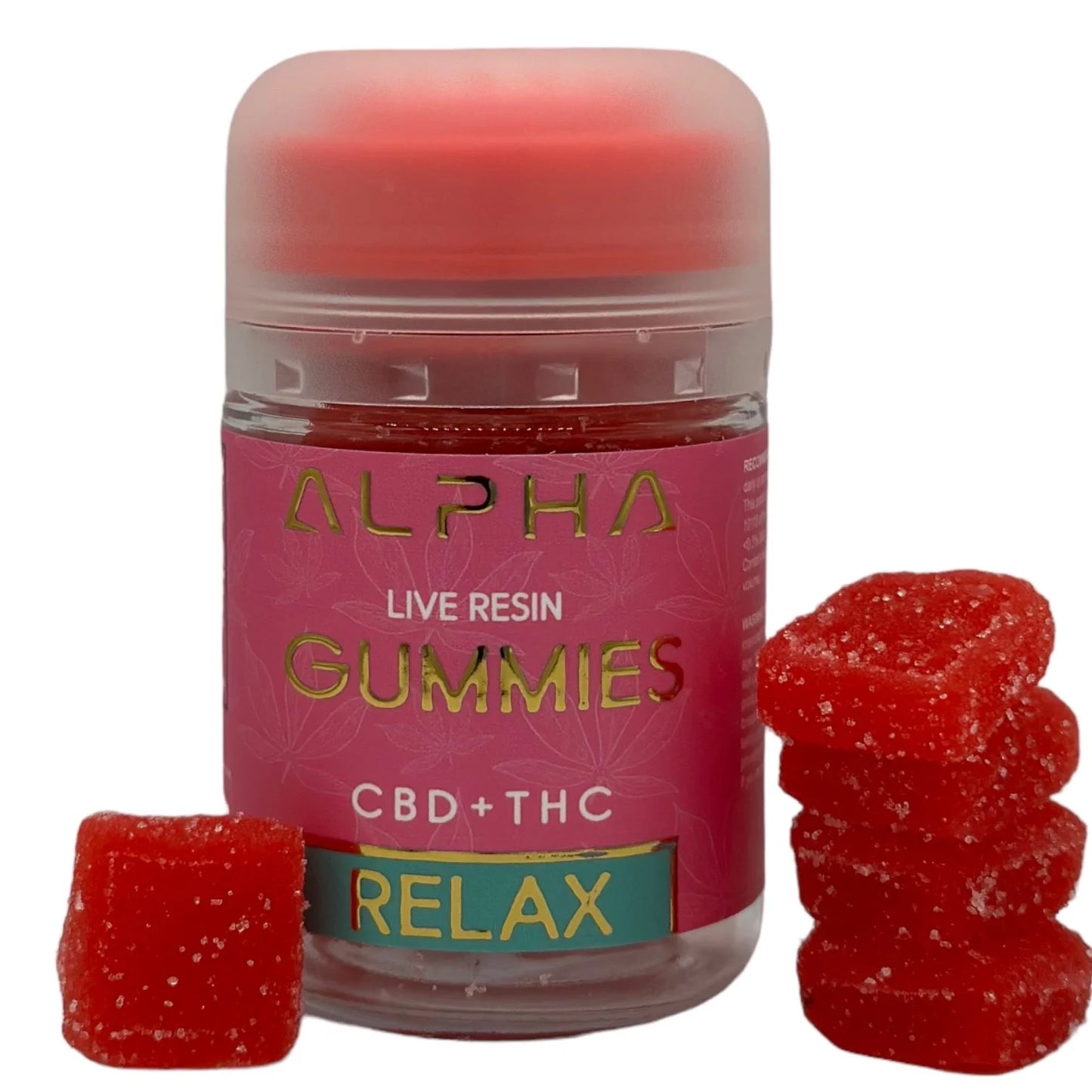 Relax Cherry Lime CBD + Delta 9 THC Gummies 10:1 2000mg 20 Count