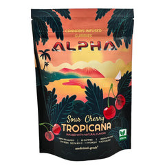 Sour Cherry Tropicana 3000mg THC Blend Vegan Gummies 30 CT