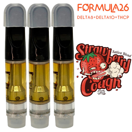 Formula26 Strawberry Cough Sativa 510 Thread THC Blend Cartridge 1g