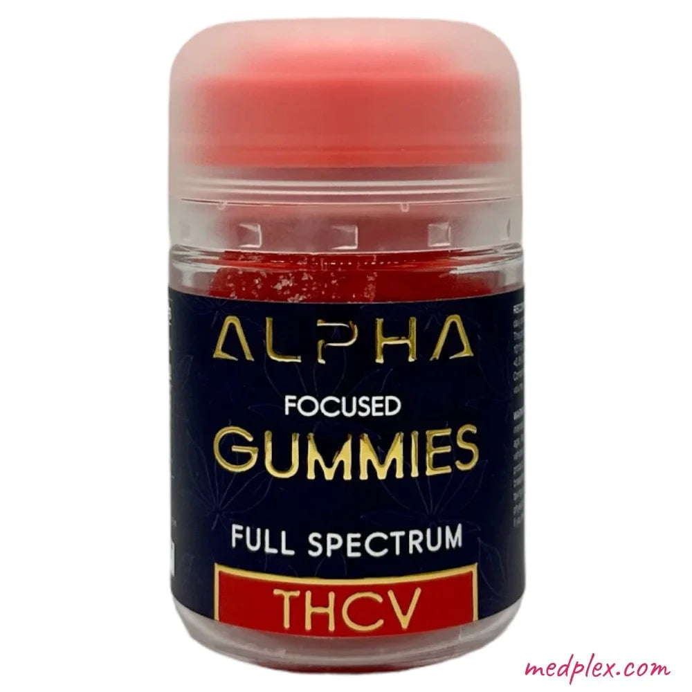 THCV Focus Fruit Punch Gummies 500mg 20 Count