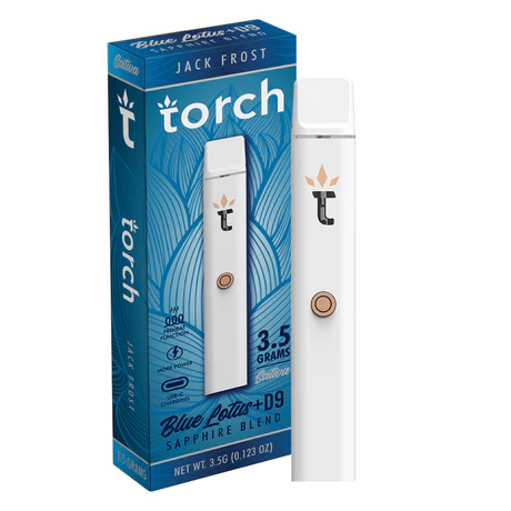 Blue Lotus Jack Frost Sativa Torch Delta 9 THC Disposable Vape Pen 3.5g
