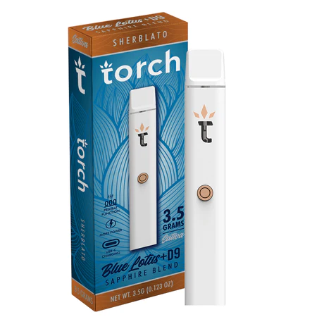 Blue Lotus Sherblato Sativa Torch Delta 9 THC Disposable Vape Pen 3.5g